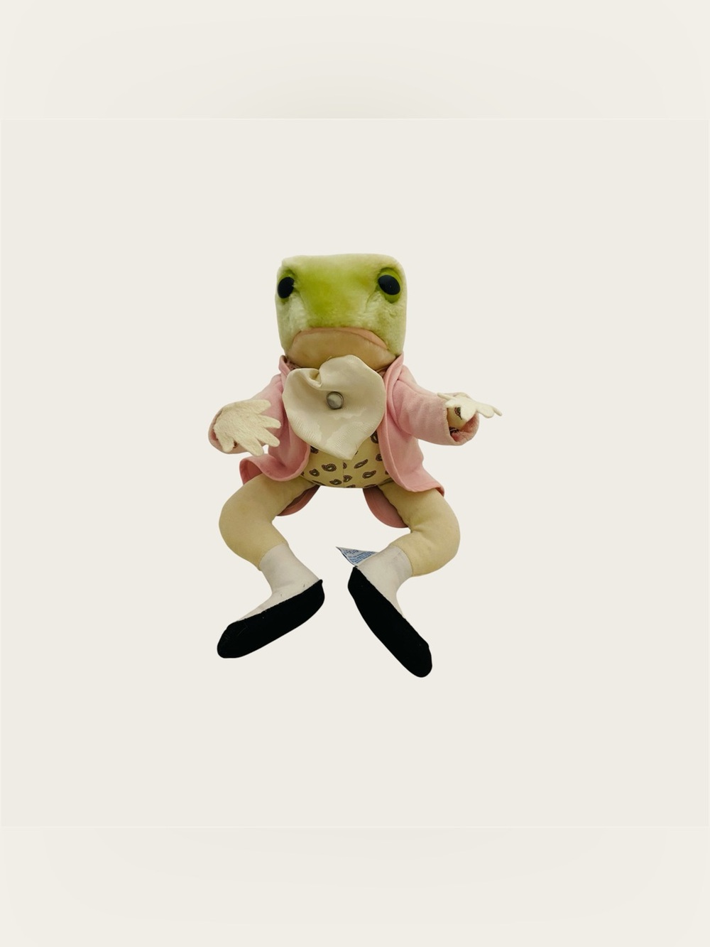 Vintage 1989 Eden Toys Beatrix Potter Mr Jeremy Fisher Frog Plush 11" Dapper